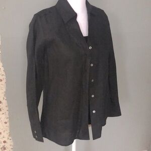 Talbots 100% Linen Shirt set